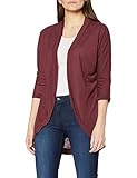 Berydale leger geschnittene Strickjacke, Damen, Bordeaux, 2XL