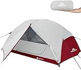 Forceatt Zelt 2 Personen Camping Zelt, 2 Doors Wasserdicht & Winddicht 3-4 Saison Ultraleichte Rucksack Zelt für Trekking, Camping, O