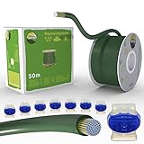 50m Begrenzungskabel + 10 Kabelverbinder für Mähroboter Rasenmäher Rasenroboter Zubehör SET Begrenzungsdraht für Suchkabel - kompatibel mit GARDENA/BOSCH/HUSQVARNA/WORX/HONDA/ROBOMOW/iMow