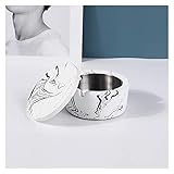 Aschenbecher für Zigaretten Aschenbecher mit dem Deckel, der in Home Office Winddicht und Aschenbecher, stilvoller und einfacher Aschenbecher verwendet wird, geeignet für Zimmer verschiedener S