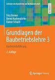 Grundlagen der Baubetriebslehre 3: Baubetriebsführung (Leitfaden des Baubetriebs und der Bauwirtschaft)