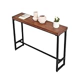 Massivholz-Mahlzeit-beistelltisch, Robuste Langlebige Sehr Schmale Konsolen-Tabelle 30cm Breit Gegen Die Wandende-tische Wohnzimmer-couchtische(Size:120 * 30 * 85CM)