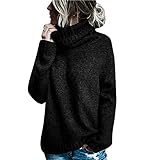 Beodole Damen Strickpullover Rollkragenpullover Pullover Pulli Strickpulli Rolli Wollpullover Mit Rollkragen LäSsiges Stricken Winter Sweatshirt Oberteile Elegant O