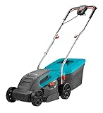 Gardena PowerMax 1200/32 Elektrorasenmäher: Rasenmäher bis 300 m², 32 cm Schnittbreite, 30 l Fassungsvolumen, Schnitthöhe 20-60 mm, klappbares Gestänge, ergonomischer Handgriff (5032-20)