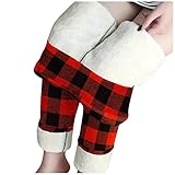 Lomelomme Thermo Leggings Damen Winter Gefüttert Sport High Waist Thermoleggins Winter Leggings Gefüttert Thermo Strumpfhosen Super Warm Einfarbig Sport Leggings Winterleggings mit F
