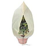 Tesmotor Pflanzenschutzhauben, Winterschutz Kübelpflanzensack Frostschutz Schutzhaube mit Zugband - 180 x 120CM