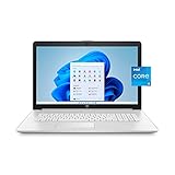 HP 2021 43,9 cm (17,3 Zoll) Full-HD-Display, Intel Core i5-1135G7 (i7-1065G7), Intel Iris Xe Graphic, Webcam, HDMI, Win 10 Home, WOOV Zubehör (16 GB RAM, 512 GB PCIe SSD)