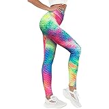 Lange Yoga Sporthose Damen, Sport Leggings, High Waist Sport Leggings, Stretch Fitnesshose mit Taschen, Stretch Workout Fitness Jogging