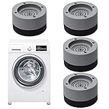 TaimeiMao 4 Stück Schwingungsdämpfer, Waschmaschine Füße Pad Fußpolster Anti Vibration Waschmaschine Füße, Vibration Dämpfer Pads, Waschmaschine Füße für Waschmaschine & Trock