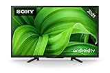 Sony KD-32W800 BRAVIA Fernseher (Android TV, 2K HD, High Dynamic Range (HDR), Smart TV, 2021 Modell), Schwarz, 80 cm (32')