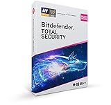 Bitdefender Total Security 2022 - 10 Geräte | 1 Jahr Abonnement | PC/Mac | Aktivierungscode p