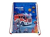 Goldkids Playmobil Feuerwehr Turnbeutel Sportbeutel Gymnastikbeutel NEU Bag Turnsack S