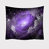 YDyun Wandteppich Wandbehang Wandtuch Tapisserie Wand Kunst für Wohnzimmer Schlafzimmer Dekor Hängender dekorativer Wandteppich mit Sternenlicht-Seriendruck