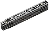 Metrica 19060 Glasfaser-Massstab 1 m, schw