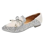 Eaylis Damen Outdoor Freizeitschuhe Mode Strass Slip-on Glitzer Bowknot Schuhe, Sneaker Atmungsaktiv Turnschuhe Leicht Sportschuhe Laufschuhe Straßenlaufschuhe F