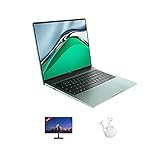 HUAWEI MateBook 14s Laptop, 14,2 Zoll 2.5K 90Hz FullView Touch Display, Windows 10 Home, Intel Core i7-11370H, 16GB RAM, 512GB NVMe PCIe SSD, Spruce Green+HUAWEI Display 23,8'-60Hz+HUAWEI FreeBuds 4