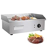 Elektrischer Flachgrill 3000W Elektrischer Aufsatzgrill Grill 22 Zoll Edelstahl Flache Grillplatte Grill Küche Grill Einstellbare Temperaturregelung Restaurantgrill Nü