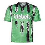 Score Draw Herren Retro - Trikot Borussia Mönchengladbach | Auswärtstrikot 1995 in Grün, Größe: XXL