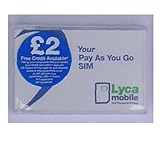 UK United Kingdom Sim Card SIM Karte on the Lycamobile Network