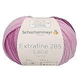 Schachenmayr Merinowolle Extrafine 285 Lace Color 603, Lacegarn Merino mit dezentem Degradé Farbverlauf zum Stricken oder Häk
