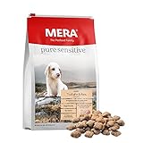 MERA pure sensitive Truthahn & Reis Puppy, Junior Hundefutter trocken für Welpen, Trockenfutter zuckerfrei, gesundes und glutenfreies Futter für junge Hunde, ohne Weizen (4 kg)