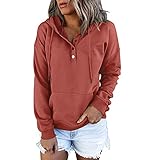 SLYZ Herbst Damen Einfarbige Pullover Modische Damen Kapuzenpullover Damen All Match B