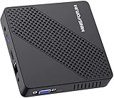 Mini PC Windows 10, MINIS FORUM N40 Lüfterlos 4 GB DDR4 / 64 GB eMMC Intel Celoren N4020 Prozessor Mini Desktop Computer, HDMI- und VGA Anschluss, Dual Band WiFi 2,4+5.0 G, BT, USB 3.0 * 3