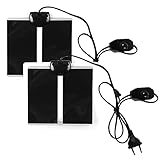 TIHOOK 2 STK,Pet Heizmatte,Reptile Wärmekissen mit Temperaturregelung,Heizmatte Terrarium,Wärmematte für Reptilien Schildkröte,Schlangen,Eidechse,Gecko,Spinne, Raupe,Schildkröte,5W/7W/14W/20W (5W)