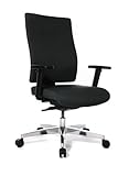 Topstar Sitness 70 komfort Bürostuhl, Schreibtischstuhl, Sitzneige- und Sitztiefenverstellung (inkl. höhenverstellbare Armlehnen) Stoffbezug schw