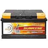 Solarbatterie 12V 120Ah Adler Wohnmobil Verbraucher Boot Wohnwagen Camping Batterie 100