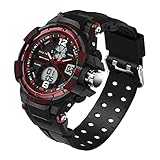 Damen Sportuhren für Damen, Fashion Watch, Outdoor Sports Herren und Damen Tisch Casual Multifunktions Digital Luminous M