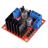 Lixiaonmkop L298N Treiberbrettmodul L298N Schrittmotor Auto Roboter Breadboard Peltier High Power L298 DC Motortreiber für (Voltage : Mini L298N)