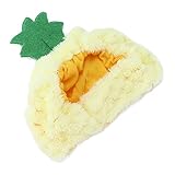 KUIDAMOS Niedlicher Halloween-Hut für Haustiere, bequemer Verstellbarer Katzen-Ananas-Hut hautfreundlich weich für Zoohandlung