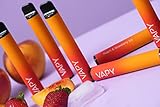 VAPY Einweg elektronische Wasserpfeife ohne Nikotin 3,2 ml | Mango mit Eis-Effekt | Max 800 Züge | Einweg-S