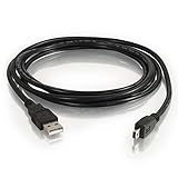 GIGAFOX® USB-Sync-Kabel, Ladekabel, Datenkabel (Mini-USB) 1m schwarz für Teufel 103918003 wireless BT Bamster Soundb