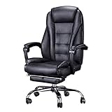 HUASA Schreibtischstuhl Design Bürostuhl Racing Chair,großer und hoher PU-Lederstuhl,Computer-Schreibtischstuhl,Verstellbarer Bürostuhl mit Verstellbarer Rückenlehne Kopfstütze und Lendenwirbelstü