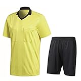 adidas Fußball Referee 18 Schiedsrichter Trikotset Trikot Shorts Herren gelb Gr XXL