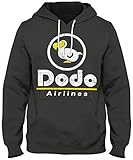 Teamzad Dodo Airlines Crossing The Animal Kingdom Game Black Hoodie Mens XL