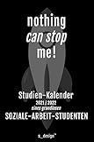 Studienplaner / Studienkalender / Uni-Kalender 2021 / 2022 für Soziale-Arbeit-Studenten (ab Sommersemester 2021): Semester-Planer / Studenten-Kalender von April 2021 bis April 2022