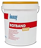 Knauf Rotband Reno Renovierspachtel 20kg - Dünnlagiges Verputzen von Ebenen Untergründen - Scheibenputz Rillenputz Gipsp