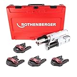 Rothenberger elektrohydraulische Fitting - Pressmaschine ROMAX AC ECO Presskontur 'V' Set mit Pressback