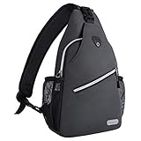 MOSISO Brusttasche Sling Rucksack Schultertasche, Polyester Crossbody Umhängetasche Sporttasche Kompatibel Herren Damen Mädchen Jungen Reise Daypack, Raum G