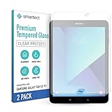 smartect Schutzglas kompatibel mit Samsung Galaxy Tab S3 9.7 Zoll (T810, T815, T820, T825) [2 Stück] - Tempered Glass mit 9H Härte - Blasenfreie Schutzfolie - Anti-Kratzer Display