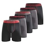 AND1 Sport Boxershorts 5er Pack Unterwäsche Herren Unterhosen Männer Retroshorts Boxer Brief Sportunterwäsche Retro Pants (5er,M)
