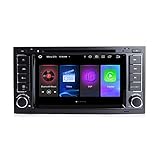 ADMLZQQ Android 11 Auto Audio Stereo Für VW Touareg GPS Navigation Mit DSP Carplay 4G Spiegelverbindung Bluetooth Lenkradsteuerung DVD CD+Rückfahrkamera,8core4+64