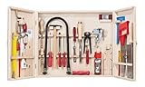 Pebaro 419 Profi-Laubsägeschrank, hochwertige Laubsäge und Stahlwerkzeuge für den anspruchsvollen Bedarf, Holzschrank mit 33 Teilen, perfektes Geschenk für B