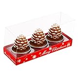 Christmas candle Duftkerzen Geschenkset,3 PCS Duftkerze Set Geschenk Weihnachten Geschenk,Aromatherapie Kerzen für Weihnachtendeko,Wird für Weihnachtsdekorationskerzen Verw