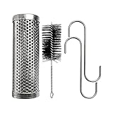 Qians 6 Zoll Rauchrohr Für Pelletgrill Wogender Rauch BBQ Barbecue Grill Edelstahl Pellet Rauchrohr Für Alle Grill Oder Räucherofen, Heiß Oder Kalt Räuchern justifiab