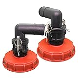 Ventil IBC-Behälter-Kappen-Abdeckung Deckel Bung Adapter mit Wasser Lüftungsanschlussstecker Kugelhahn Leakproof und Staubdichtes Rohrfittings Normalerweise geschlossen Wasser, D