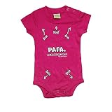 Krause & Sohn Baby Body Kurzarm mit Spruch Gr. 68/74 pink Geschenk Geschenkidee Neugeborenes Babyshow